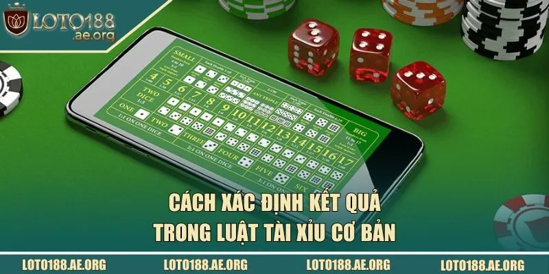 Cách xác định kết quả trong luật tài xỉu cơ bản